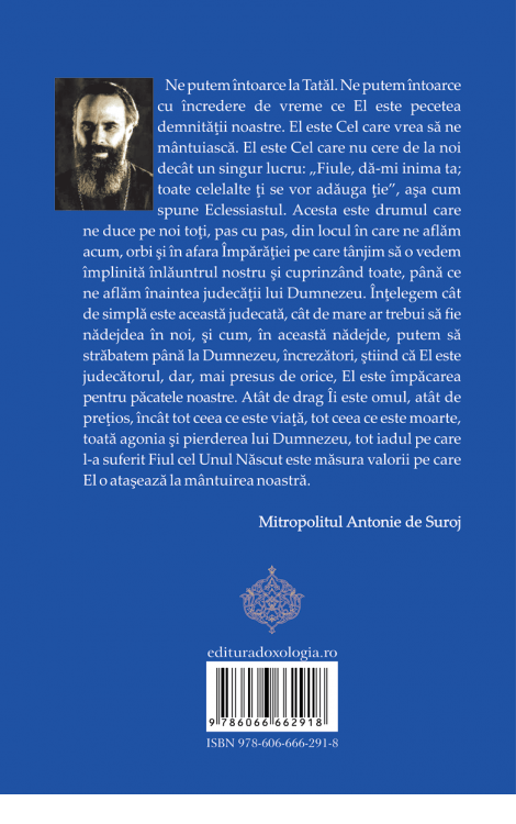 reflectii, o calatorie duhovniceasca, mitropolitul antonie, de suroj