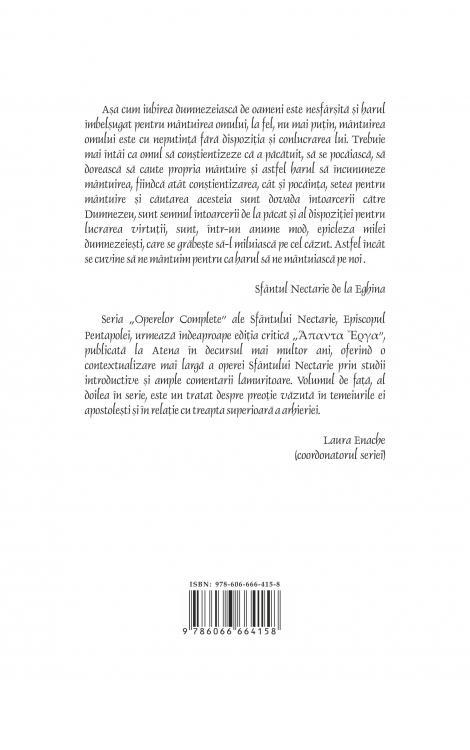 Zece cuvântări bisericești la Postul Mare. Despre îngrijirea sufletului - Sfântul Nectarie de la Eghina