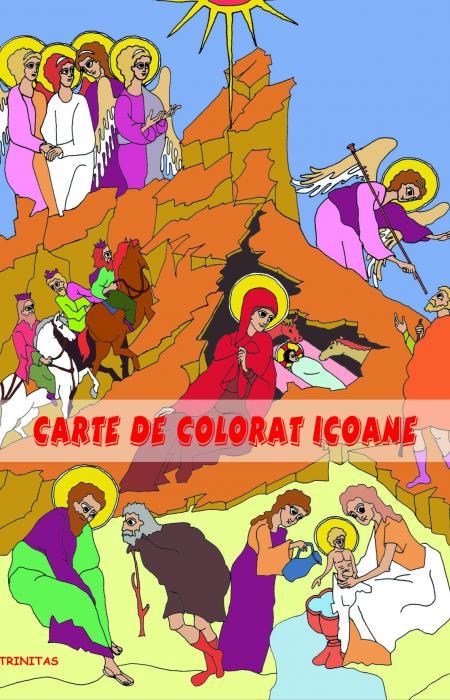 Carte de colorat icoane pentru copii