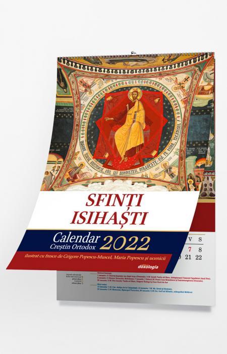 Calendar ortodox 2022 cu Sfinti isihaști Grigore Popescu-Muscel